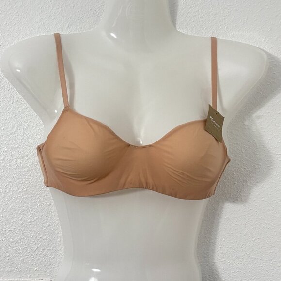 Madewell Intimates Skin Underwire Bra New Light Stone Size 32B - Picture 1 of 9